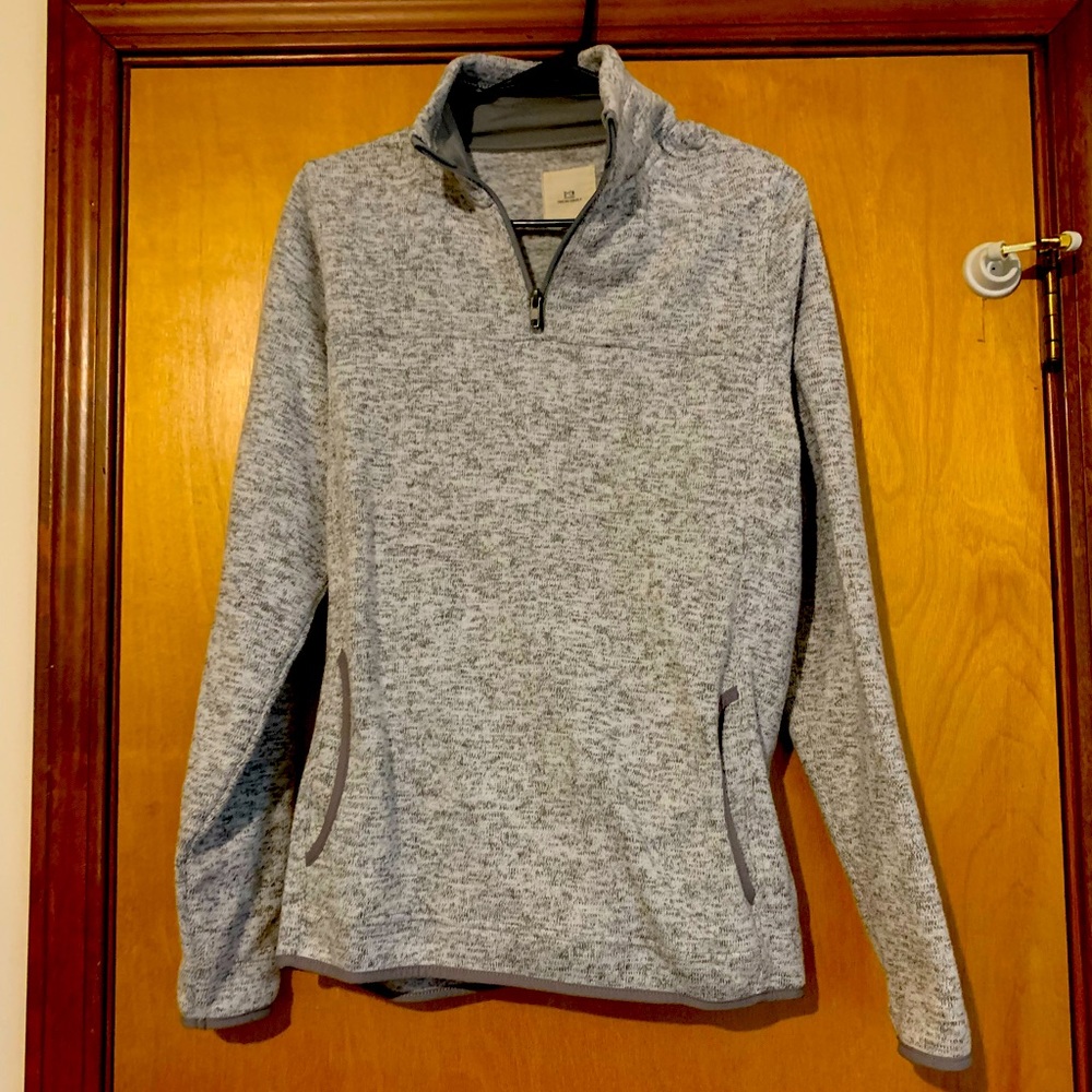Grey quarter zip